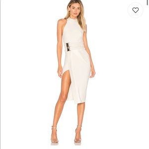 HOUSE OF ZHIVAGO ASTOR DRESS IN WHITE belted